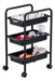 Dompel Smart 3-Tray Helper Cart for Hairdressing, Manicure, Tattoo 0