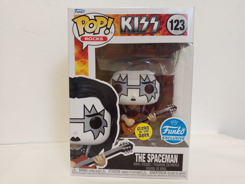 Funko Pop! The Spaceman #123 Kiss Glows In The Dark Original 1