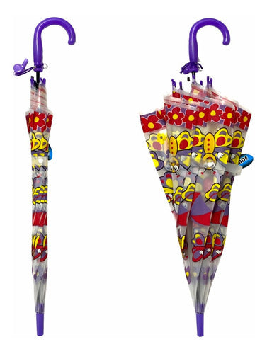 MAS Accesorios Children's Umbrella with Safety Whistle - Various Designs 6