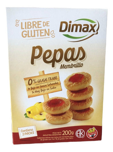 Pepas De Membrillo Dimax Sin Tacc X 200g 0