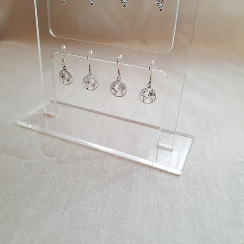 Earring Display Stand for Hanging and Hoop Earrings 4 Pairs Jewelry 3