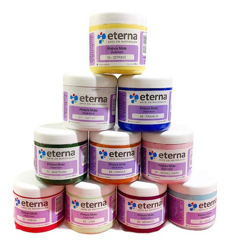 Eterna Chalk Paint 200 Ml x 10 Colors Various 0