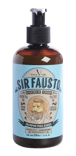 Sir Fausto Men's Culture Hydrating Beard Shampoo 250ml 0