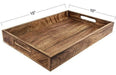 GoCraft Handmade Classic Wooden Tray for Serving 3