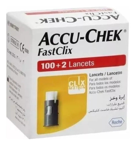 Accu-chek Fastclix 100+2 Lancets for Lancing Device 0