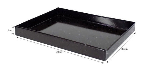 D+m Gourmet Enamelled Baking Tray 30 X 23 X 5 Cm Professional Gastronomic 2