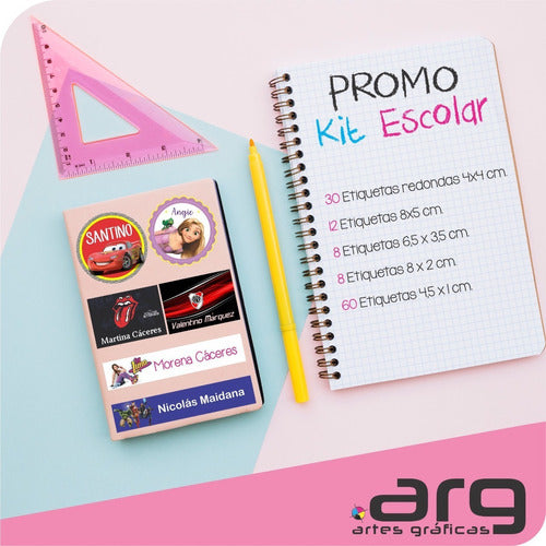 Etiquetas Escolares Personalizadas Stickers 2