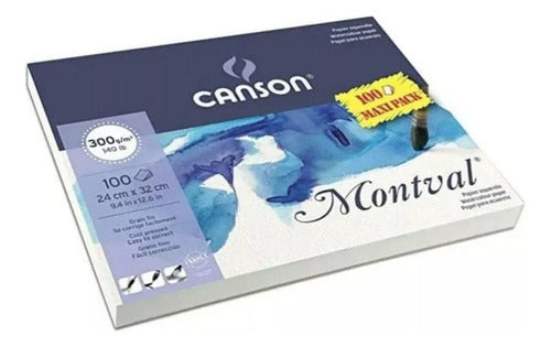 Canson Montval Watercolor Paper Block 24x32 300g Maxipack 100 Sheets 0