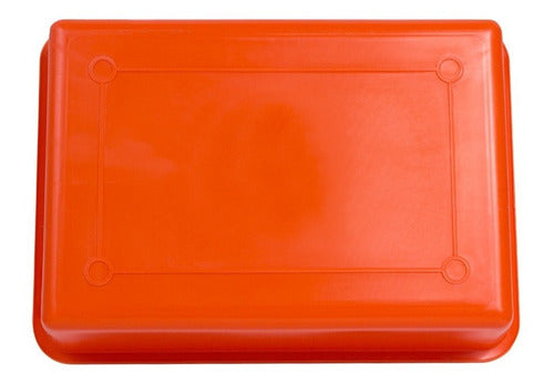 Set of 12 Color Plastic Trays 30x40x9 High. Multipurpose Usage. Made in Argentina 1