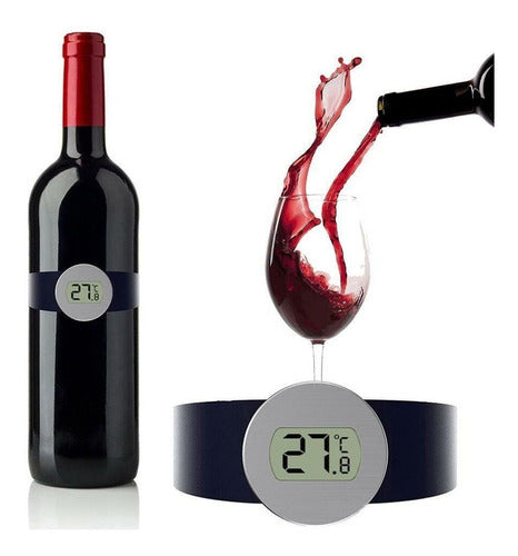 Handa Digital Wine Thermometer Bottle Bracelet Sommelier C / Battery 0