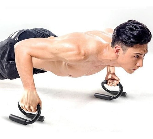 Push Up Manija Para Flexiones Lagartijas Fitness - Tecnobox 0