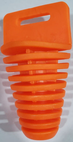 MD Tapón 4t Moto Protector De Escape Color Naranja 5