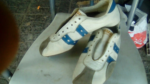 Antiguo Zapatos De Clavos Atletismo  Parabiagos De Colección 3