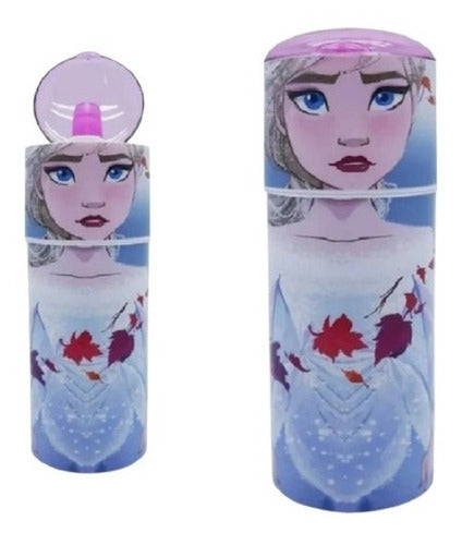 Cresko Botella Vaso Con Pico Y Tapa Infantil Frozen Elsa Disney 0