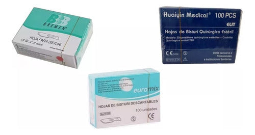 Bremen Hoja De Bisturi Caja X 100 Unidades Todas Las Medidas 0