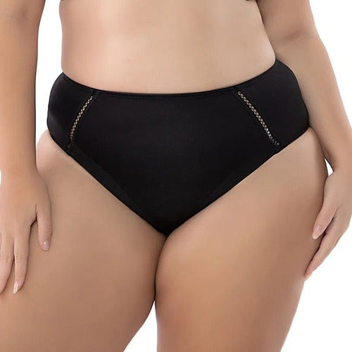 DelRio High Waist Lycra Microfiber Panty C: Black T: EG + Gift 0