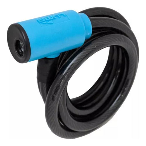 Luma Cable Acero Enduro 85cm Linga Espiral Cadena C/ Llave P/moto 0