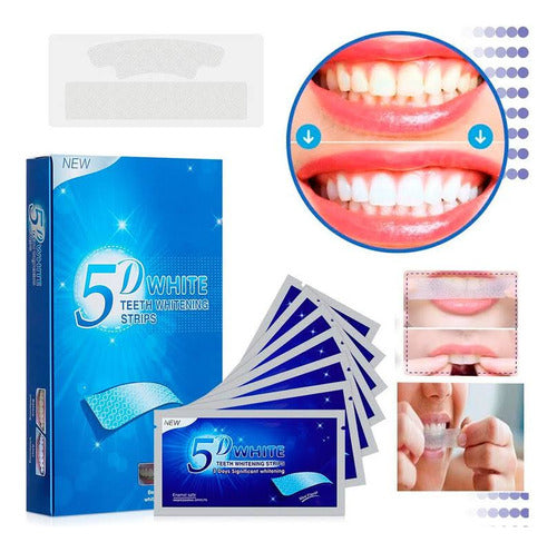 Tiras Blanqueadoras Dentales 5d Blanqueador Dental 7 Pares 0