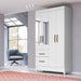 Punto Union Wardrobe with 4 Doors - 111x204x047 Mirrors - Madri Flex 3