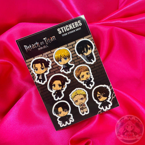 Plancha De Stickers Attack On Titan 1