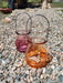Glass Lantern - Orange-Violet 18x8cm 5