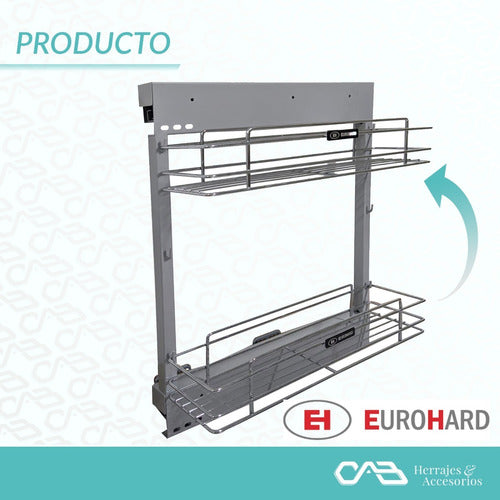 Euro Hard Soft-Close Two-Tier Pull-Out Basket for Kitchen 1