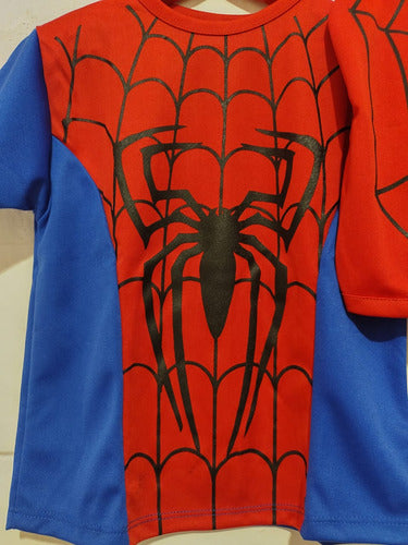 BROYSAS Disfraz Niños Spiderman Remera Pantalón Mascara T. 4 Al 12 3