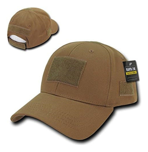 Rapdom Tactical Low Crown Structured Cap, Coyote 1