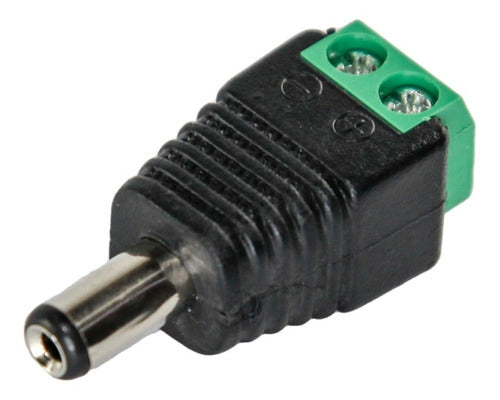 High Tec Electronica 3 Juego Conector Plug Macho Hembra 5.5x2.1 Bornera Cctv 1