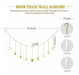 Mkono Lunar Phase Garlands with Chain Boho Shiny Gold 5