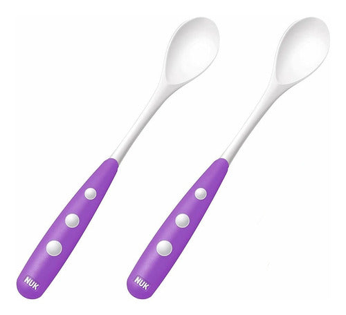 Set of 2 Long Baby Spoons NUK Maternelle 4