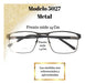 Muttarlentes Bower 5027 Rectangle Metal Reading Frames 1