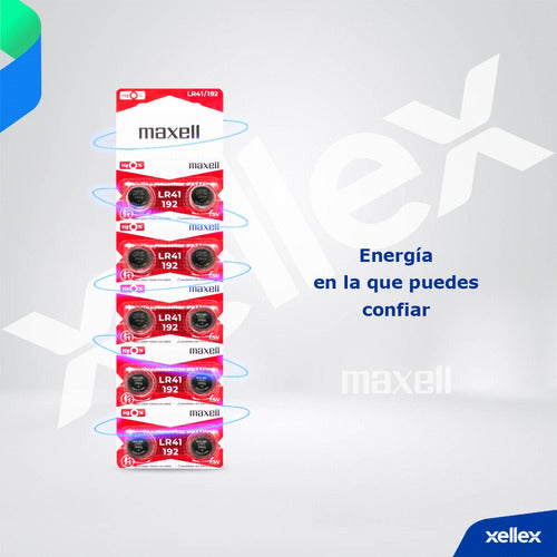 Maxell 100 X LR41 AG3 192 Batteries 3