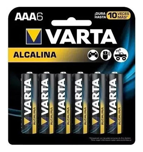 Varta Pack of 6 AAA Alkaline Batteries 0