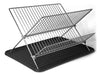 Home Basics Two-Tier Chrome Plated Dish Drainer 0