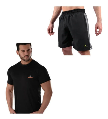 Urban Luxury Combo: Men's Sport T-shirt + Microfiber Bermuda 0