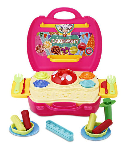 Citykids Play Dough Party and Cake Set 41 Pieces with Carrying Case CK 0570 2