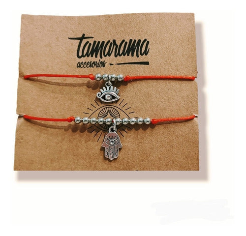 Friendship Bracelets - Red String. Evil Eye/Hamsa x 6 Packs 0