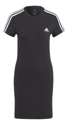 Adidas Essentials 3-Stripe T-Shirt Dress IC8785 1