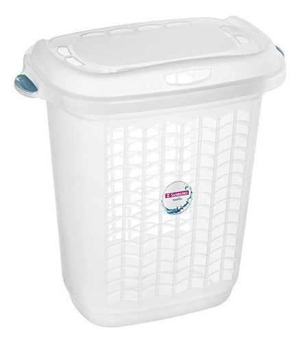 Sanremo Clothes Basket with Lid 46.4L 0