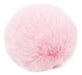 Pompones De Piel Sintetica 7cm 6u Rosa Claro 1