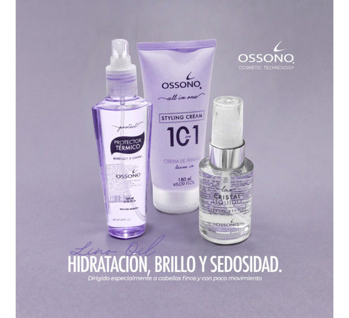 Kit Ossono Lino Crema 10 En 1 Serum Crista Protector Termico 1