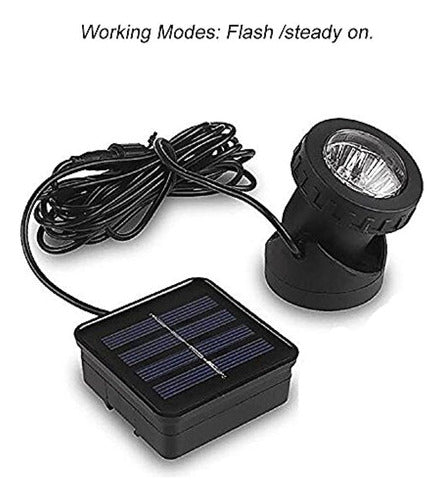 Aveki Solar Light with Spotlight for Landscaping, 6 LEDs, Pond Light 1