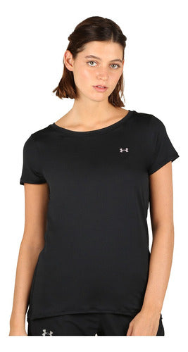 Under Armour Heatgear Women's T-Shirt in Black and White | Dexter 0