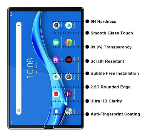 Lenovo 2 Units Tab M10 Plus Tempered Glass Screen Protector 1