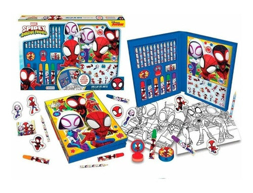 Art Set Spidey Amazing Friends Suitcase with Stickers 03286 1