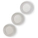 Set of 3 Silver Round Mirrors 25cm Diameter 0