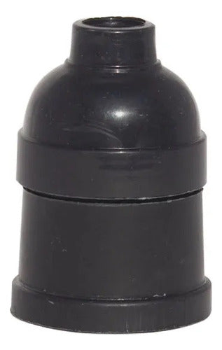 Star Box E27 Black Plastic Lamp Holder - 2 Pieces 0