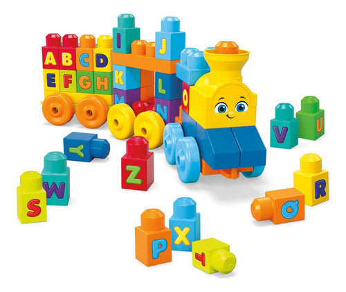 Mega Bloks ABC Learning Train 60 Pieces - FWK22 0