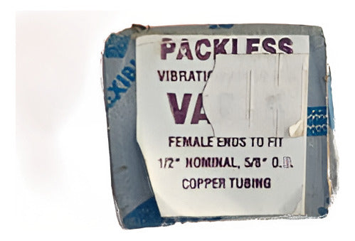 Packless Flexible Vibration Absorber 1/2'' Nominal, 5/8'' O.D Copper 1